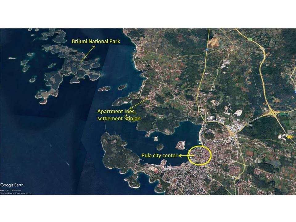 Apartman Ines- Stinjan Pula Exteriér fotografie